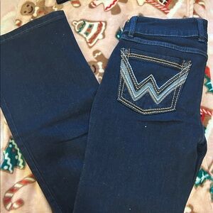 Wrangler Dark Blue Boot Cut Jeans